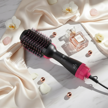 Cargar imagen en el visor de la galería, Cepillo Secador - Horizontal con seda natural y decoración elegante
