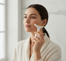 Cargar imagen en el visor de la galería, Mujer usando masajeador facial compacto
