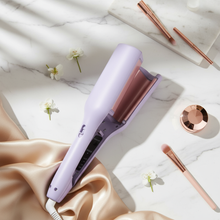 Cargar imagen en el visor de la galería, Rizador de ondas - Mármol y seda dorada 1
